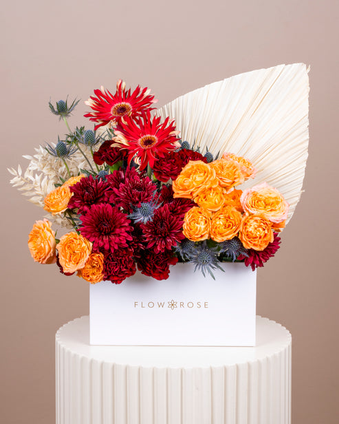 Fiery Elegance Flower Box